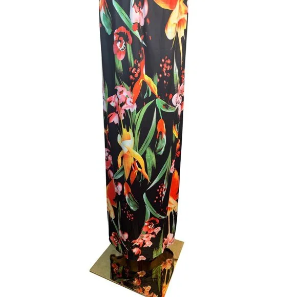 2/$50 NEW Bohemian XL Floral V-Neck Maxi Dress With Cross Back Straps - Picture 7 of 16